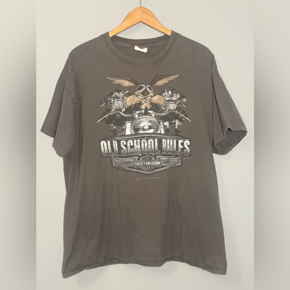 Vintage Harley-Davidson Old School Rocks Looney Tunes Cancun Mexico | XL